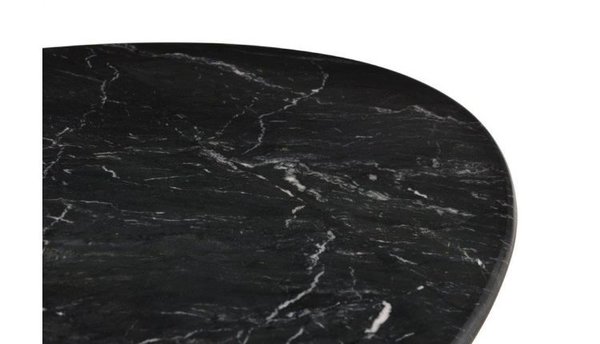 Eettafel Ovaal Marmer Zwart | 180x90x75 cm|Leverbaar Vanaf Week 26