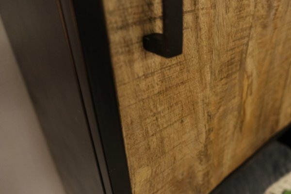 Opbergkast kabinet Sevilla | 60x40x190 cm | mangohout / metaal