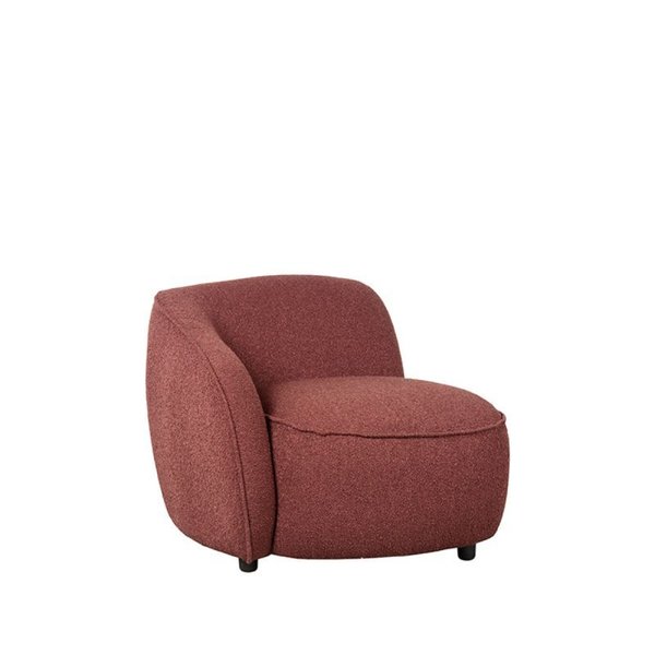 Fauteuil Livo Links Winered Chique Boucle