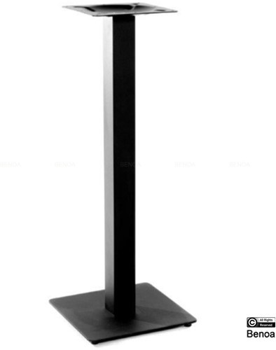 Tafelpoot Bar | Hoog Model | 106 cm  | Zwart Gepoedercoat Staal