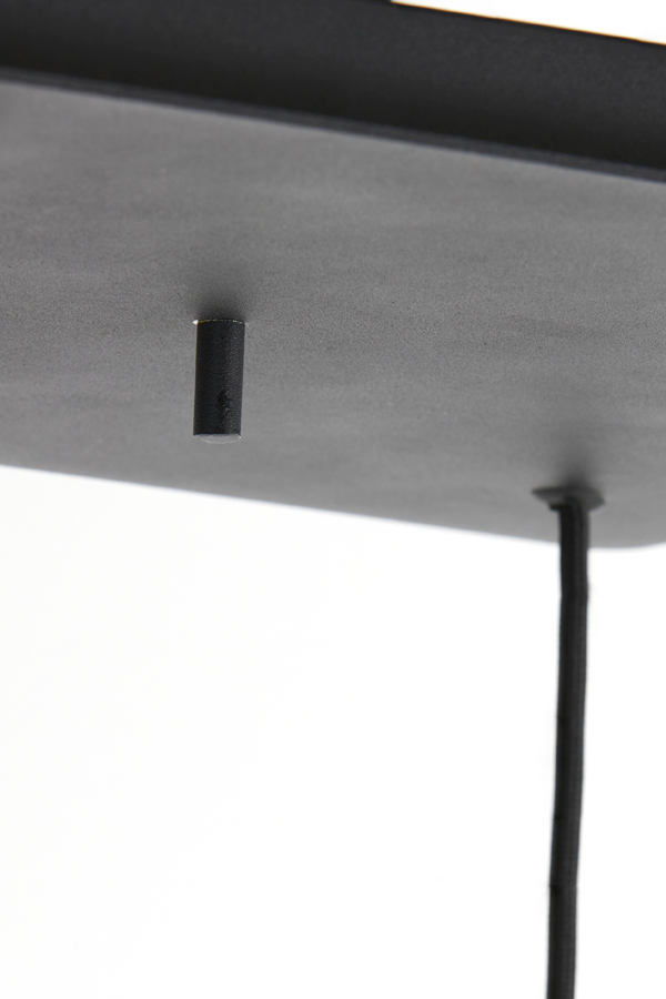 Hanglamp Mayson 10L 120x60x110 cm | Smoke Glas-Mat Zwart | Leverbaar Vanaf Week 14