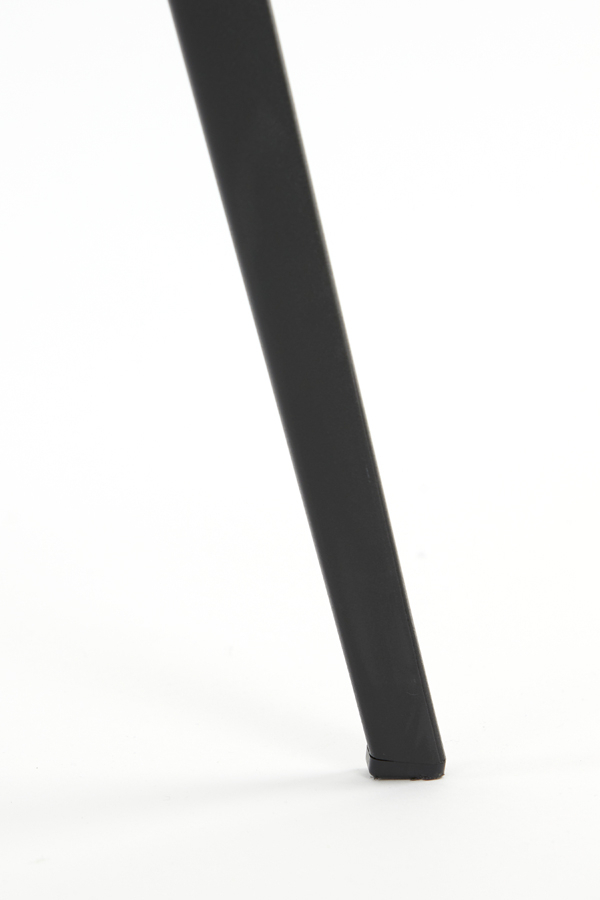 Eetkamerstoel  Aaliyah 55,5x45,5x80 cm | Velvet wit-zwart