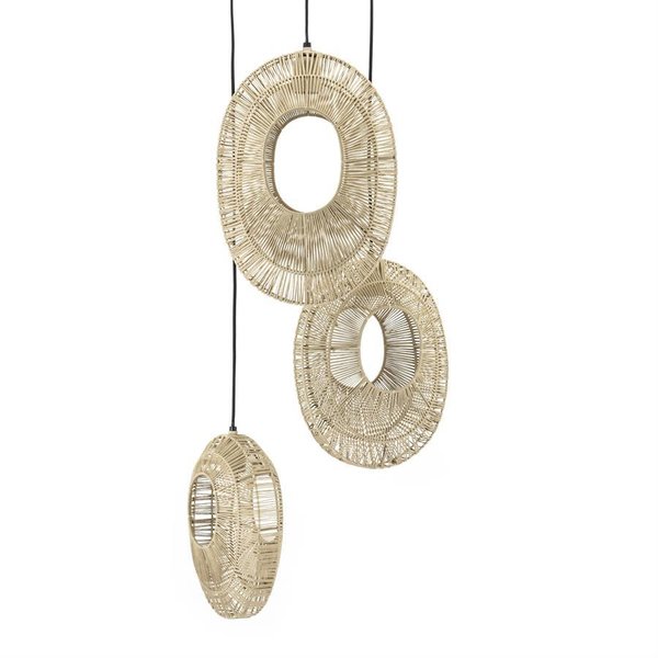 Hanglamp Pendant lamp Ovo cluster round | Natural