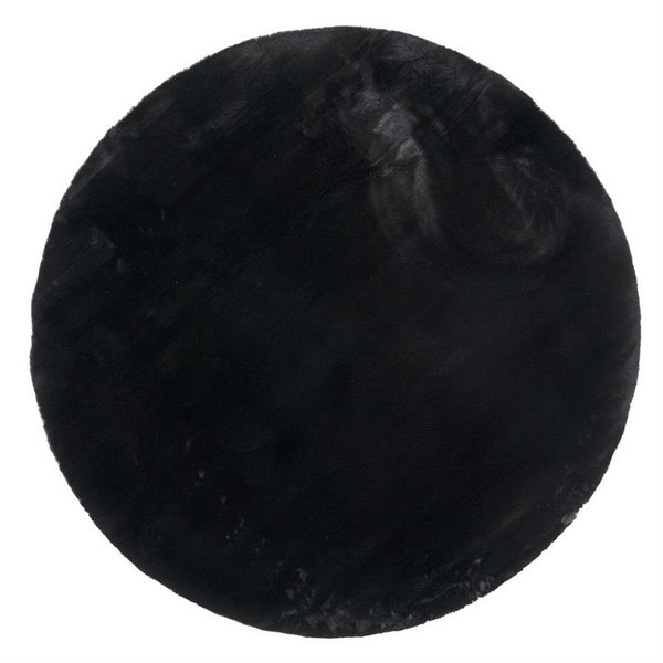 Carpet Zena round | Black  | 200 cm | By-Boo