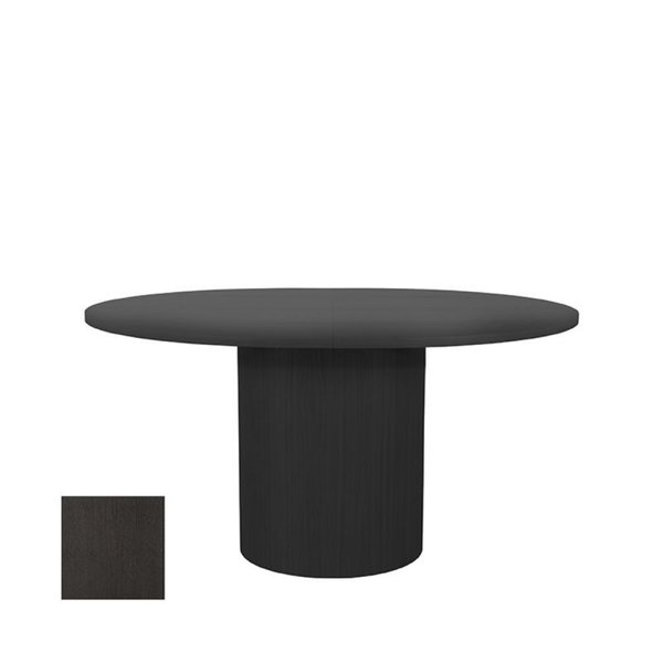 Eettafel Oliva 150x130x78 cm (+ uitschuifbaar 50cm) Zwart Eiken | Leverbaar Vanaf Week 9